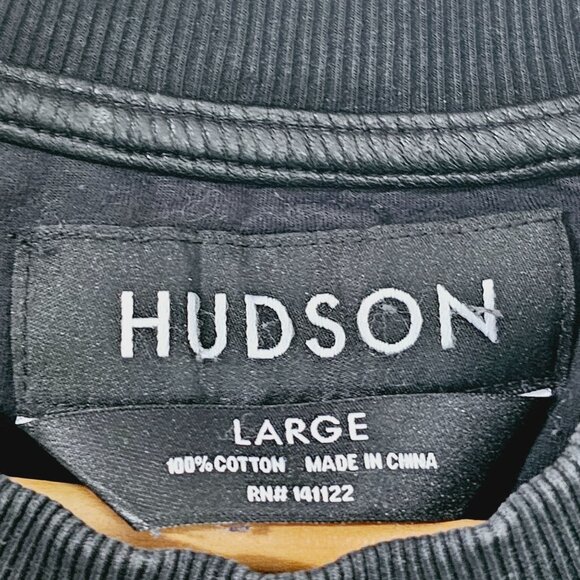 Hudson Pharaoh Skull Print Sleeveless Jacket Vest Sz L Black Zipper Sleeve《909》J - Picture 5 of 7